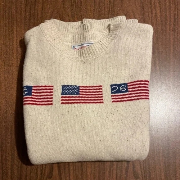 Kiel James Patrick Old Glory Donegal 100% Wool Sweater! EUC! RARE! 🔥 - Picture 5 of 7